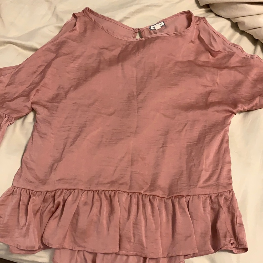 silk top! really cute!